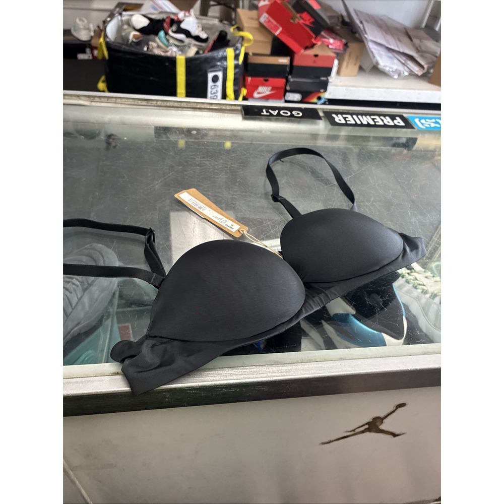 Skims Ultimate Push-Up Strapless Bra in Onyx Size 34A New Women's NWT